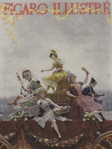 Le Figaro Illustre的封面，1891年3月 作者 法语学校